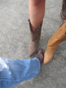 It's a rule: you have to wear boots during Stampede. Plus, they keep you safe.